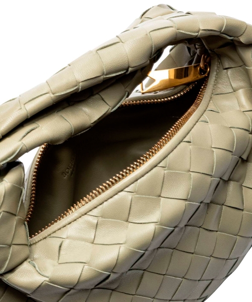 Jodie woven design leather handbag | Emporium