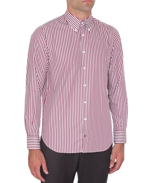 Zolaqlı uzunqol köynək