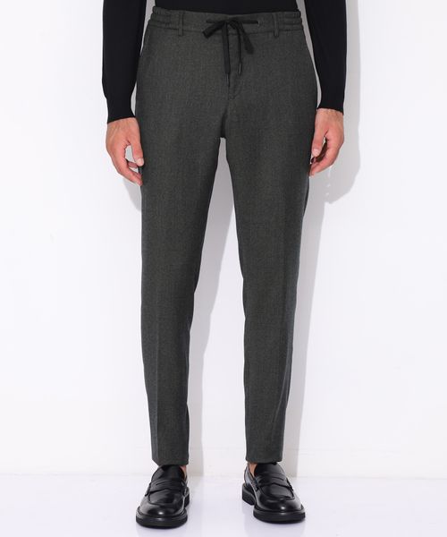 İpli bağlanma dizaynlı düz biçimli şalvar