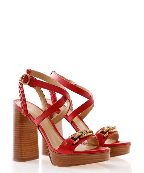 Platformalı dəri Kailey səndəli