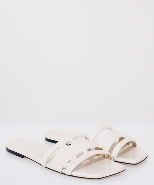 Laran Flat striped leather sandals