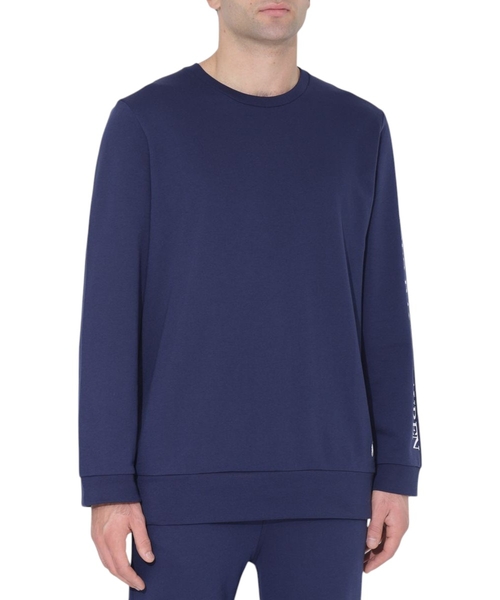 Long sleeve sweatshirt with round neck