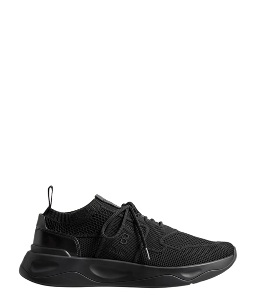 Shadow leather-trimmed sneakers