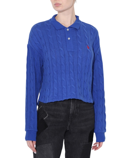 İki düyməli yaxalı uzunqol polo