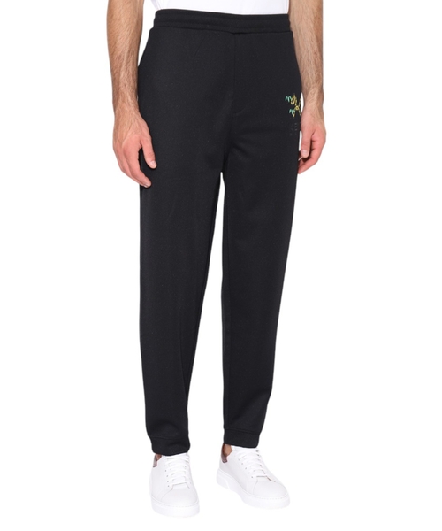 Loqo naxış detallı elastik belli şalvar