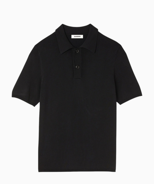 Düyməli yaxalı qısaqol polo