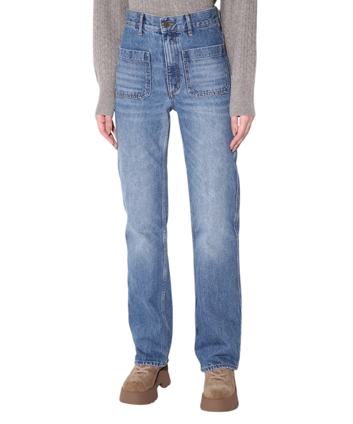 Джинсы прямого кроя