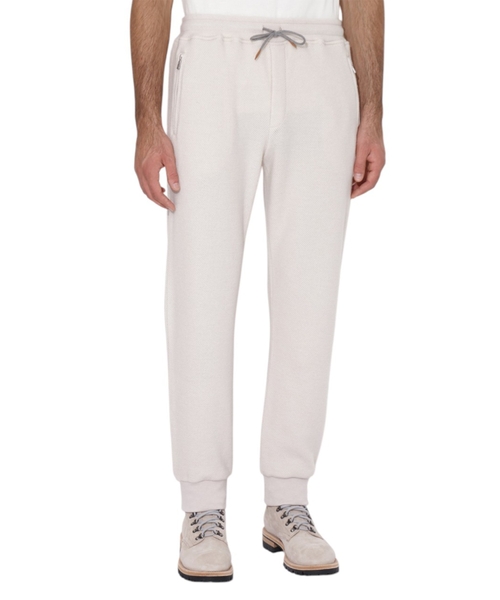 İpli elastik bel hissəli düz biçimli idman üslublu şalvar