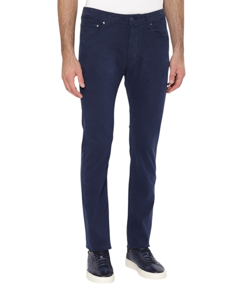 Straight-fit denim trousers