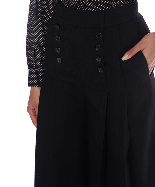 パンツ WOOL GABARDINE ASYMMETRY CULOTTE WOOL GABARDINE ASYMMETRY CULOTTE