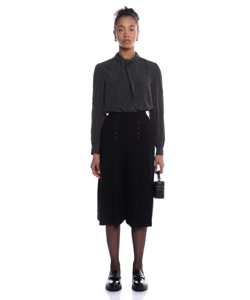 Wool gabardine culottes | Emporium