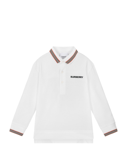 Logo detail long-sleeves polo