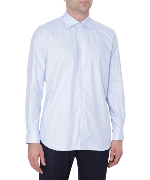 Straight fit long sleeve shirt