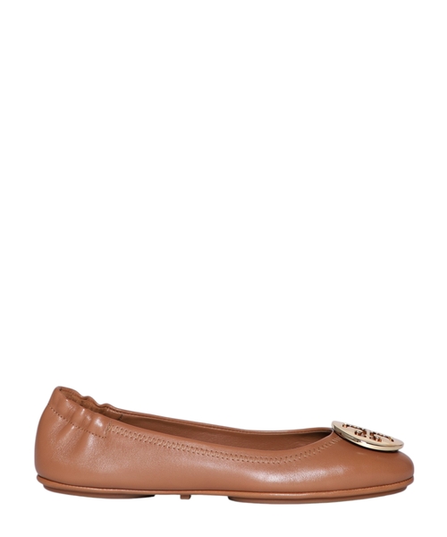 Logo detail ballet flat