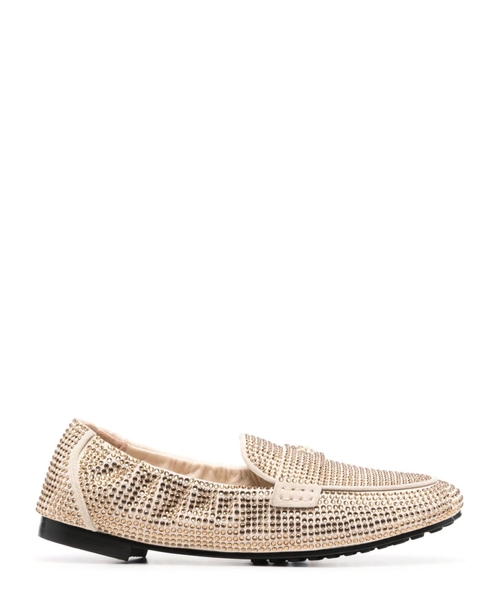 Crystal embellished loafers
