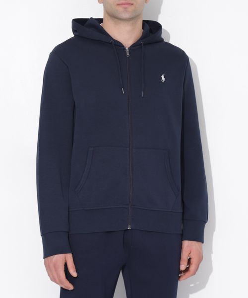 Long sleeve zip fastening hoodie