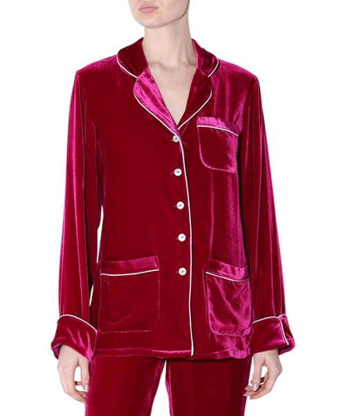 Silk velvet pajama set