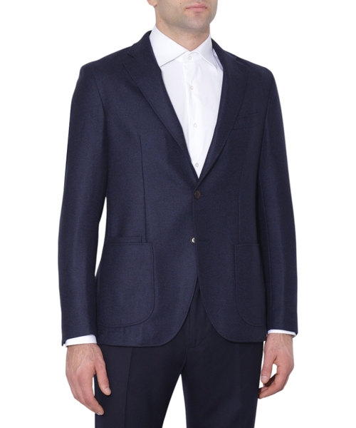 Düz biçimli iki düyməli pencək