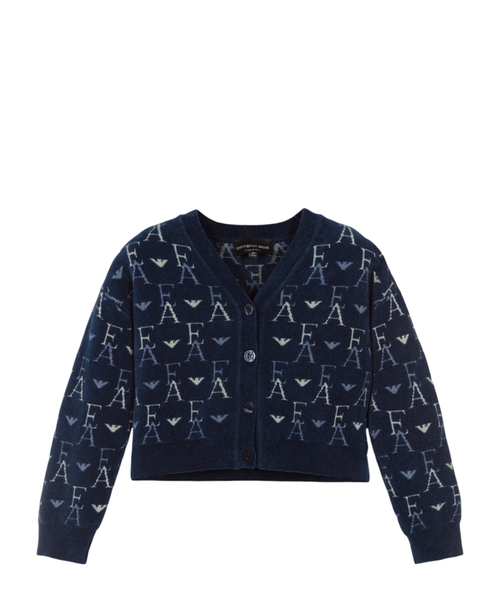 Loqo printli uzunqol kardiqan