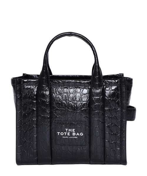 Croc-embossed tote bag