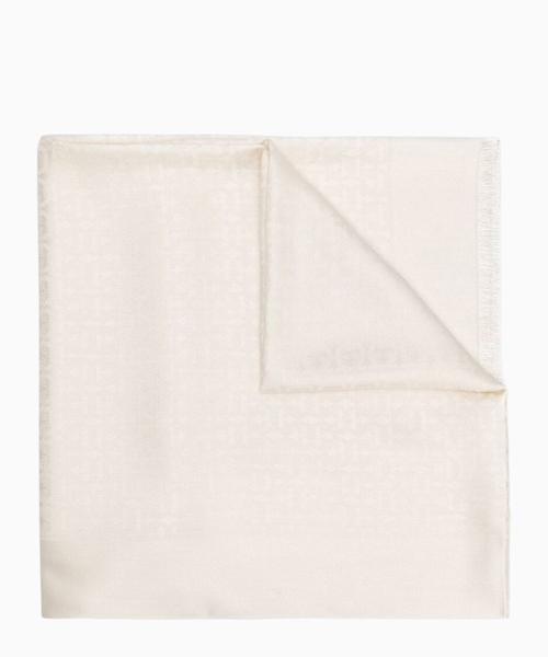 Gancini scarf with logo
