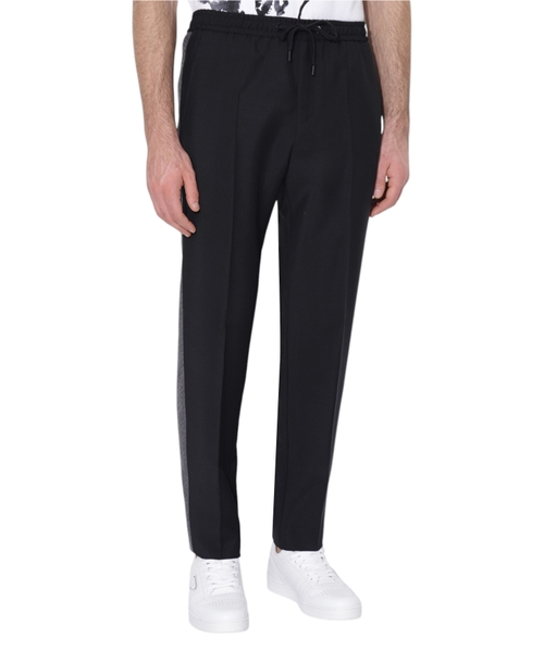 Düz biçimli ipli bel hissəli şalvar