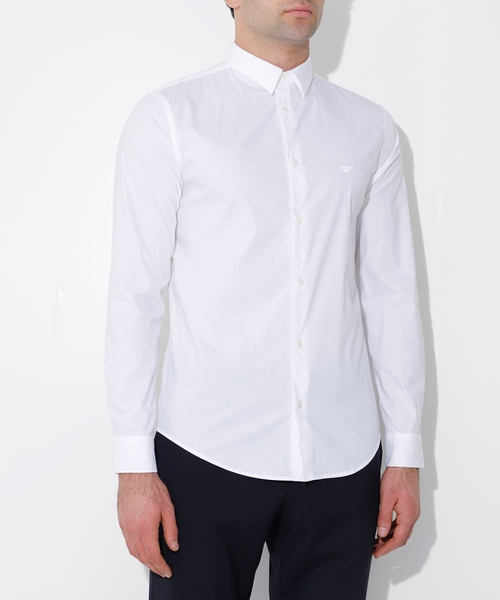Long sleeve shirt with classic collar