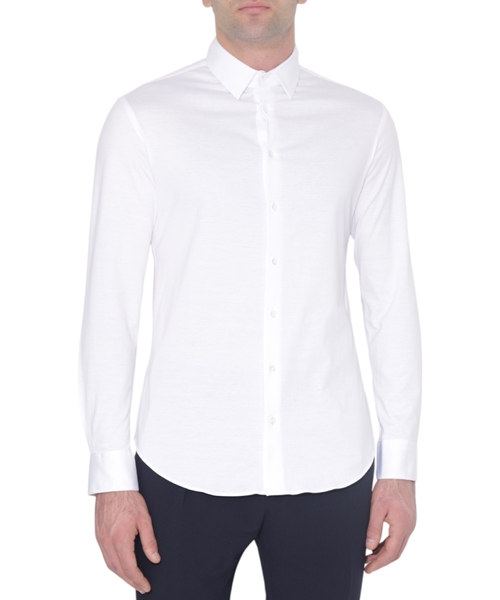 Рубашка прямого кроя с длинными рукавами