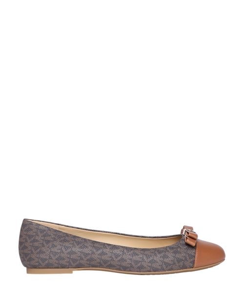 Andrea logo printed ballerinas