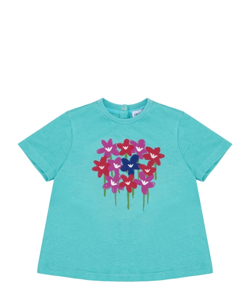 Printed T-shirt with short sleeves