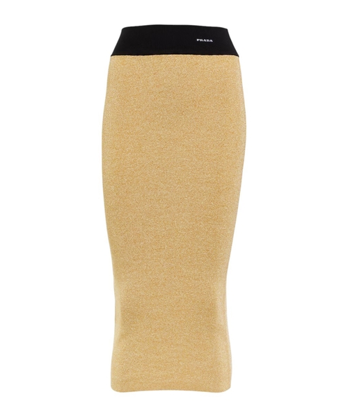 High waist slim fit skirt