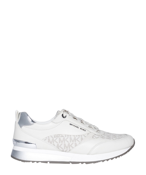 Panelled design lace-up sneakers