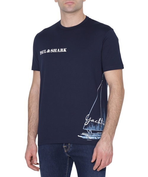 Loqo printli qısaqol t-shirt