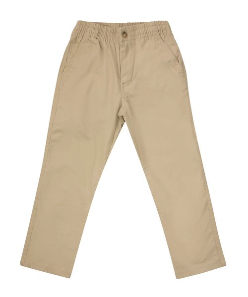 Straight fit trousers with elasticated waist