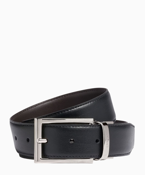 Reversible leather belt