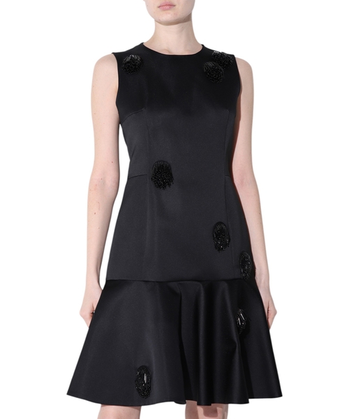 Techno Duchesse sleeveless mini dress