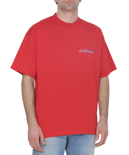 Loqo detallı boş biçimli t-shirt