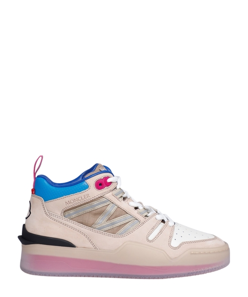 Panelli dizaynlı dəri Pivot krossovkası