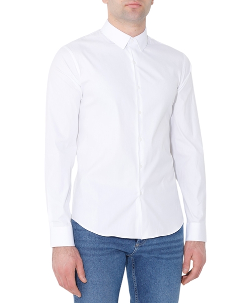 Long sleeve shirt with classic collar