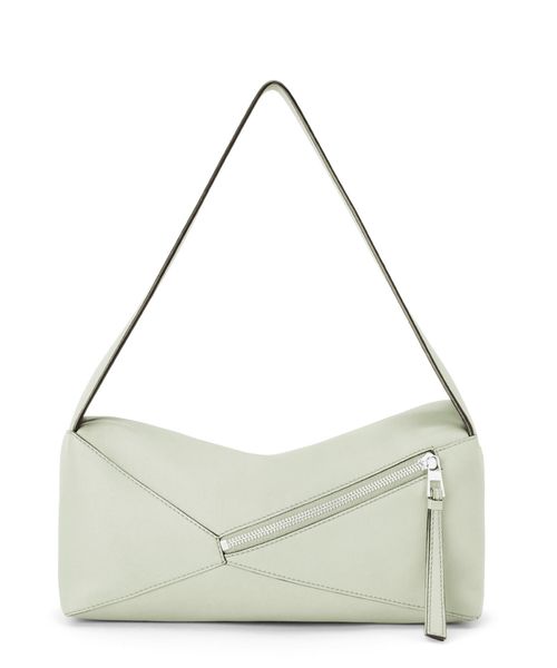 Puzzle leather shoulder bag