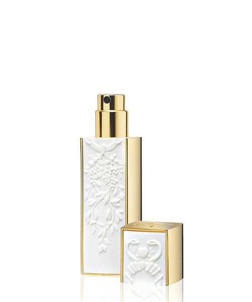 White Refillable travel spray