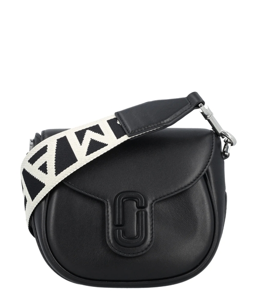 Кожаная сумка на плечо с логотипом