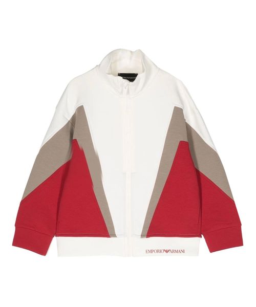 Logo detailing zip-up sweatshirt