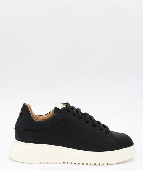 Leather platform sneakers