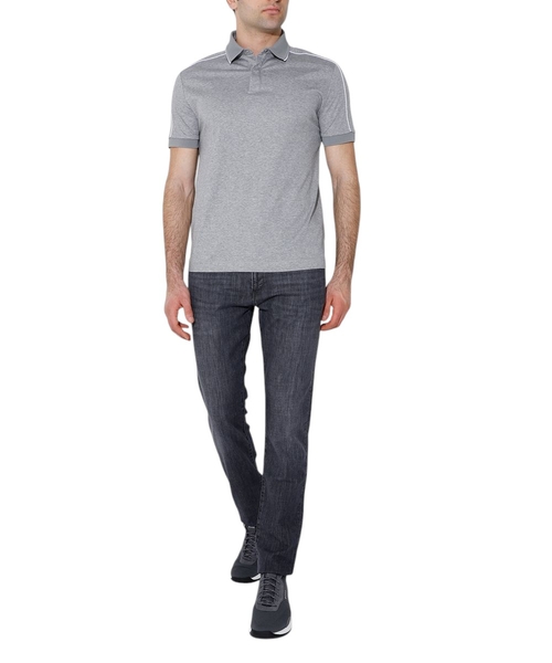 Loqo detallı düz biçimli cins şalvar