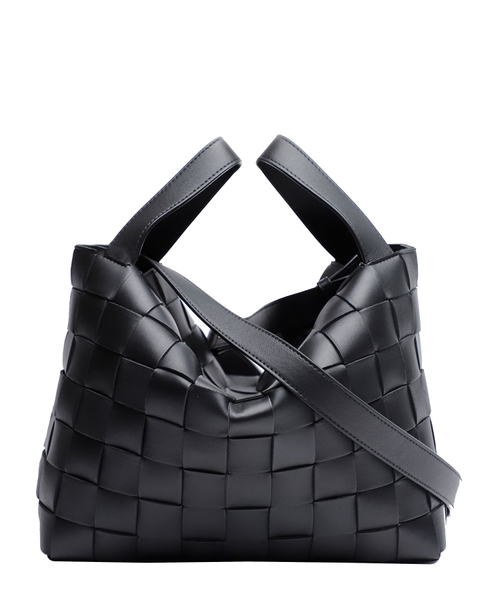 Сумка Bowling Cassette из плетеной кожи