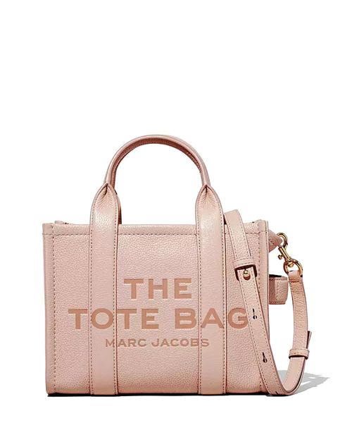 Logo leather tote bag