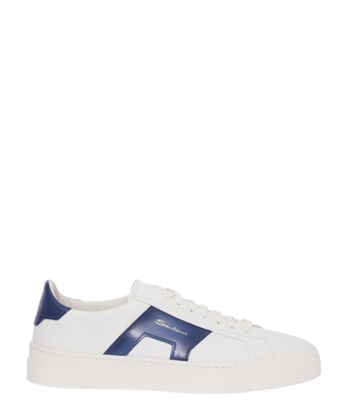 Lace up sneakers with logo print