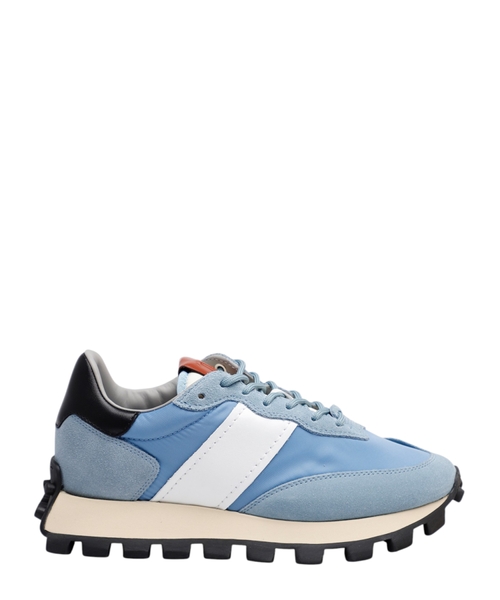 Lace-up suede detailed sneakers