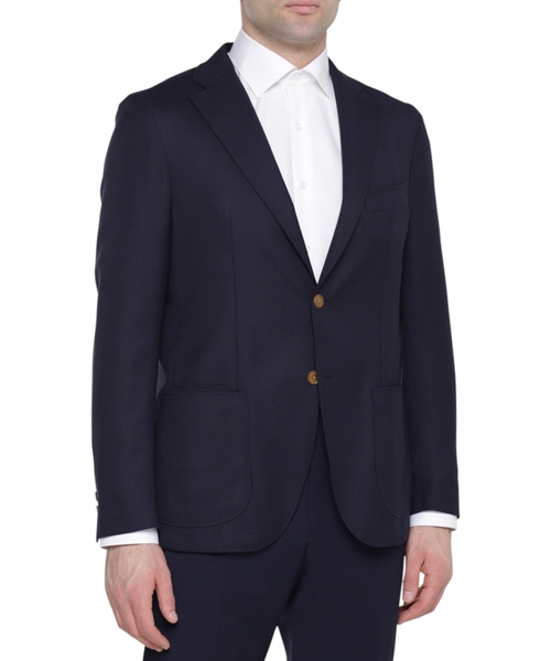 Пиджак прямого кроя с длинными рукавами